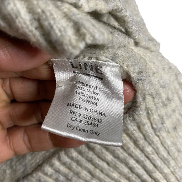 Line Women's Gray Marled Soft Knit Turtleneck Sweater - Picture 7 of 8